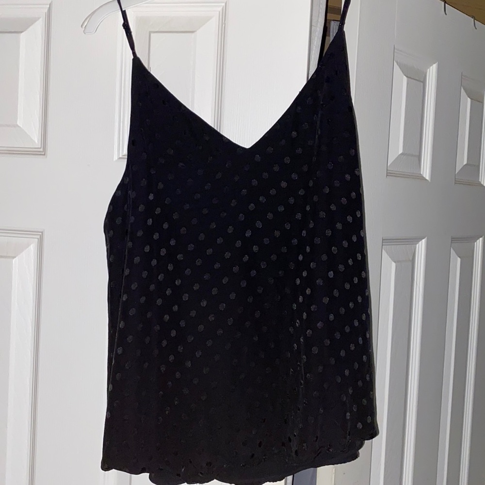 Black tank top blouse